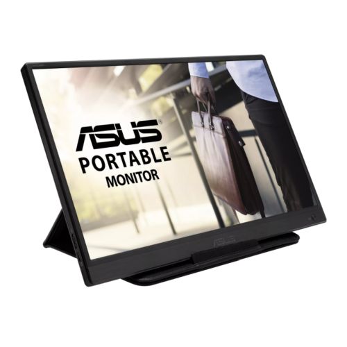 Asus 15.6" Portable Monitor (ZenScreen MB165B), 1366 x 768, USB 3.0, USB-powered, Slim, Auto-rotatable-PCR Business Solutions Ltd